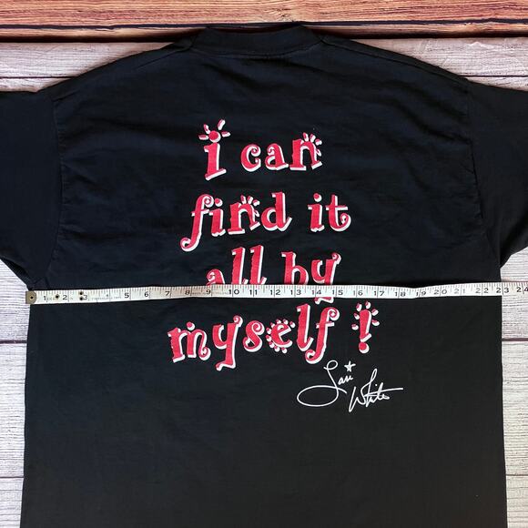 Vintage 1990s Lari White Lead Me Not Into Temptation T-shirt - Picture 6 of 9